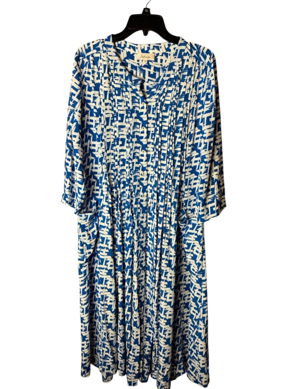 Sahara London Blue White Dress 2 / 12-14 sizing